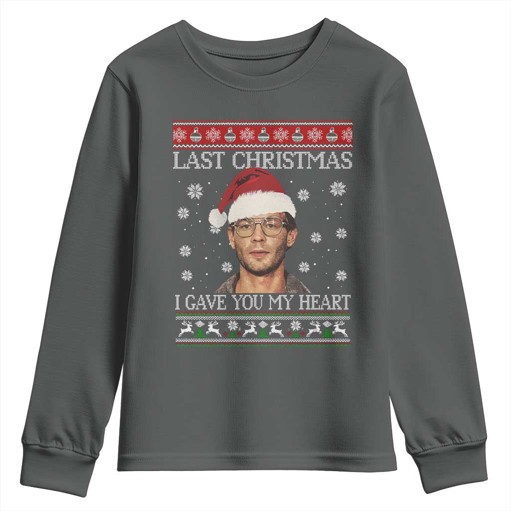 Christmas Jeffrey Dahmer Youth Sweatshirt True Crime I Gave You My Heart Christmas - Wonder Print Shop