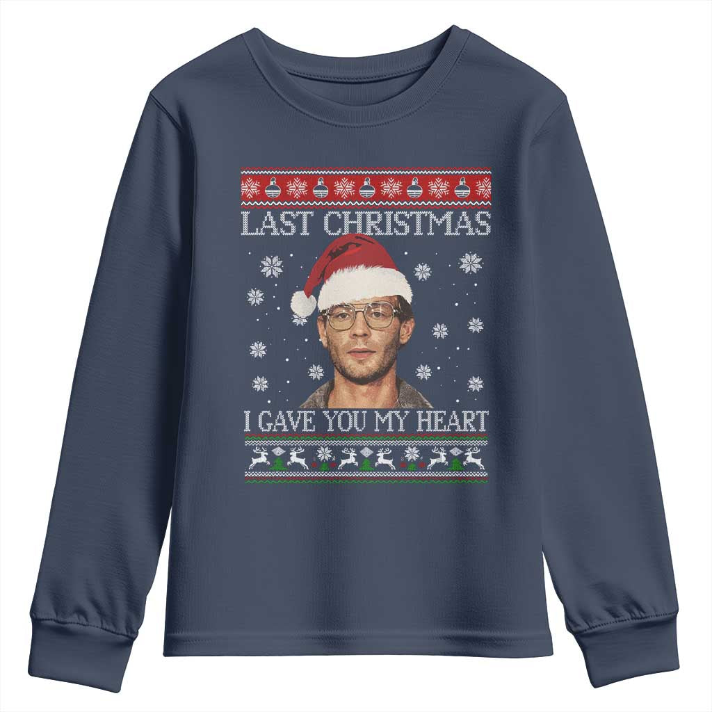 Christmas Jeffrey Dahmer Youth Sweatshirt True Crime I Gave You My Heart Christmas - Wonder Print Shop