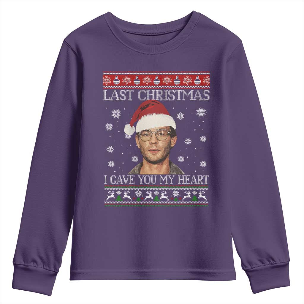 Christmas Jeffrey Dahmer Youth Sweatshirt True Crime I Gave You My Heart Christmas - Wonder Print Shop