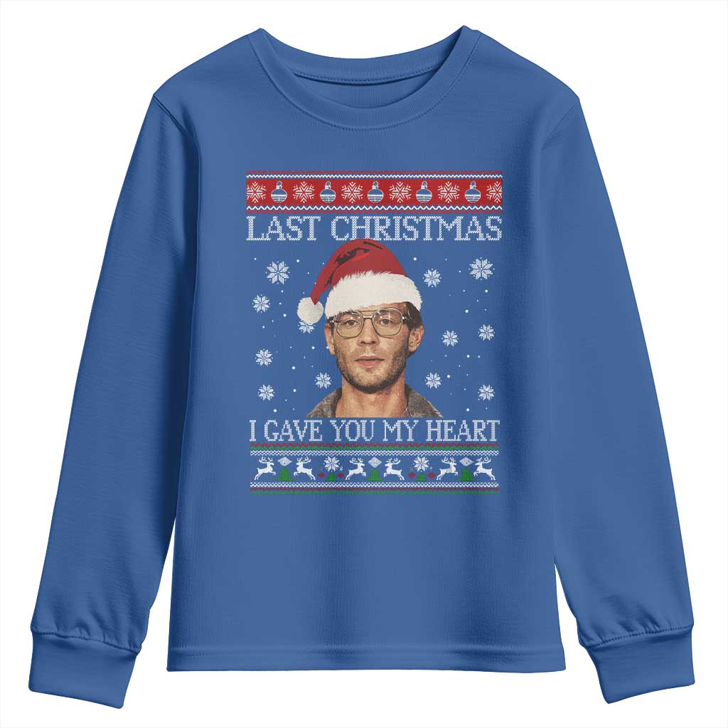 Christmas Jeffrey Dahmer Youth Sweatshirt True Crime I Gave You My Heart Christmas - Wonder Print Shop