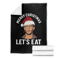 True Crime Ugly Christmas Throw Blanket Funny Jeffrey Dahmer Merry Xmas Lets Eat - Wonder Print Shop