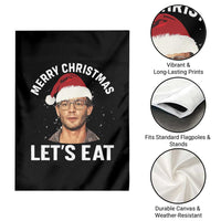 True Crime Ugly Christmas Garden Flag Funny Jeffrey Dahmer Merry Xmas Lets Eat - Wonder Print Shop