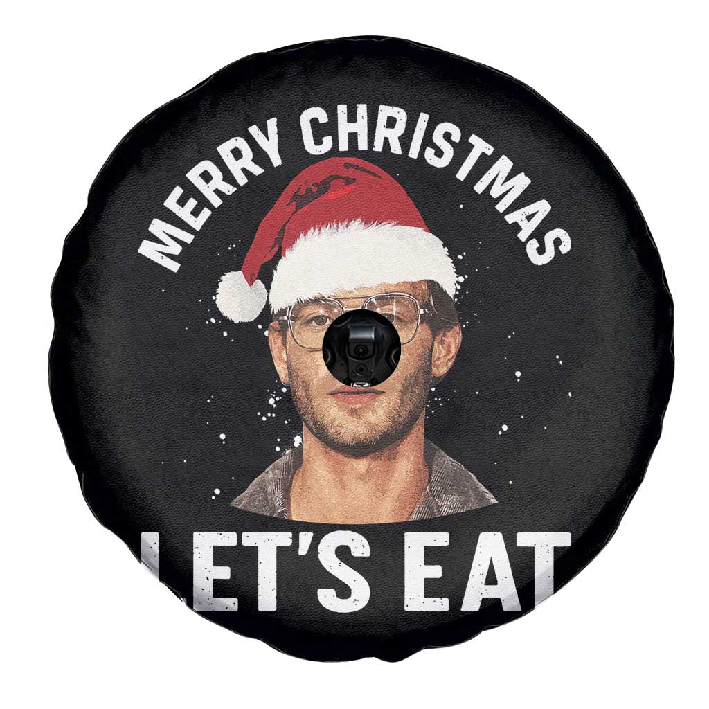 True Crime Ugly Christmas Spare Tire Cover Funny Jeffrey Dahmer Merry Xmas Lets Eat - Wonder Print Shop