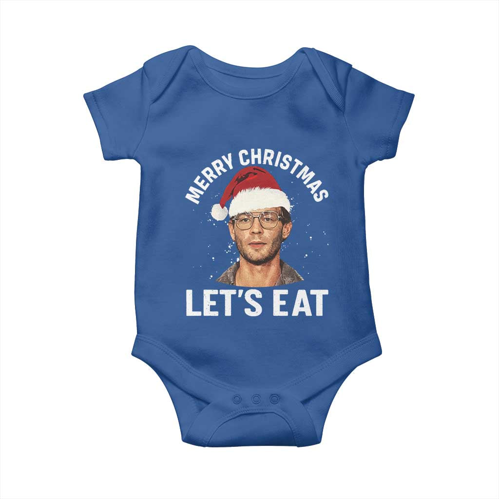 True Crime Ugly Christmas Baby Onesie Funny Jeffrey Dahmer Merry Xmas Lets Eat - Wonder Print Shop