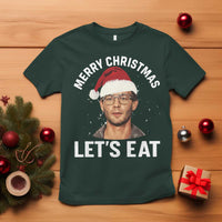 True Crime Ugly Christmas T Shirt Funny Jeffrey Dahmer Merry Xmas Lets Eat - Wonder Print Shop