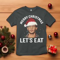 True Crime Ugly Christmas T Shirt Funny Jeffrey Dahmer Merry Xmas Lets Eat - Wonder Print Shop