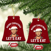 True Crime Ugly Christmas Ceramic Ornament Funny Jeffrey Dahmer Merry Xmas Lets Eat - Wonder Print Shop