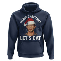 True Crime Ugly Christmas Hoodie Funny Jeffrey Dahmer Merry Xmas Lets Eat - Wonder Print Shop