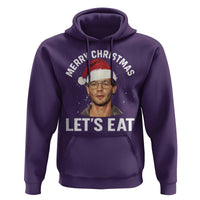 True Crime Ugly Christmas Hoodie Funny Jeffrey Dahmer Merry Xmas Lets Eat - Wonder Print Shop