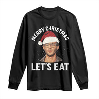 True Crime Ugly Christmas Long Sleeve Shirt Funny Jeffrey Dahmer Merry Xmas Lets Eat - Wonder Print Shop