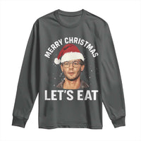 True Crime Ugly Christmas Long Sleeve Shirt Funny Jeffrey Dahmer Merry Xmas Lets Eat - Wonder Print Shop