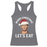 True Crime Ugly Christmas Racerback Tank Top Funny Jeffrey Dahmer Merry Xmas Lets Eat - Wonder Print Shop