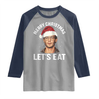True Crime Ugly Christmas Raglan Shirt Funny Jeffrey Dahmer Merry Xmas Lets Eat - Wonder Print Shop
