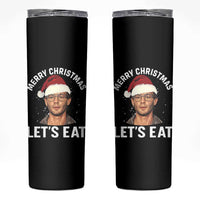 True Crime Ugly Christmas Skinny Tumbler Funny Jeffrey Dahmer Merry Xmas Lets Eat - Wonder Print Shop