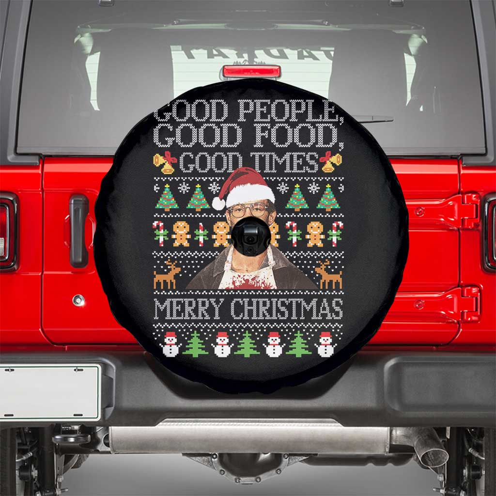 True Crime Ugly Christmas Spare Tire Cover Funny Jeffrey Dahmer Good Food Sick Humor - Wonder Print Shop