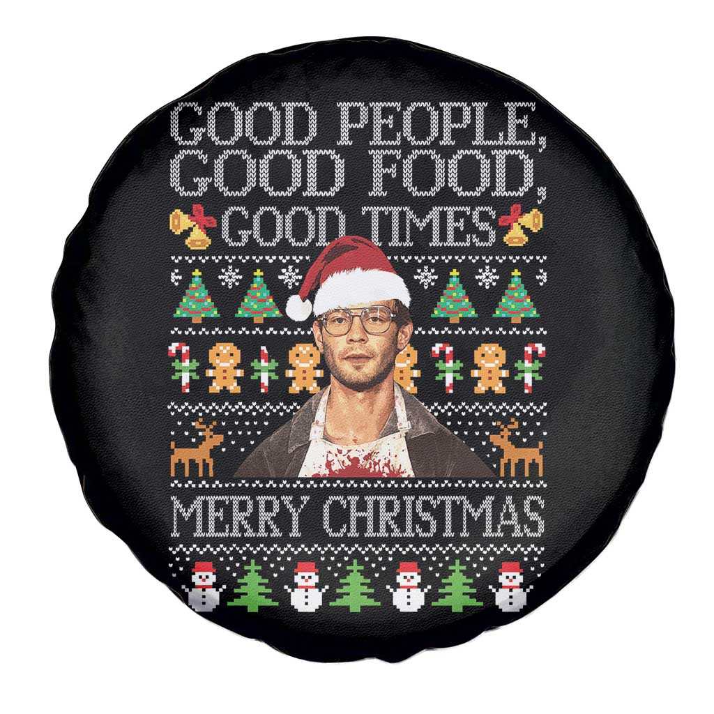 True Crime Ugly Christmas Spare Tire Cover Funny Jeffrey Dahmer Good Food Sick Humor - Wonder Print Shop