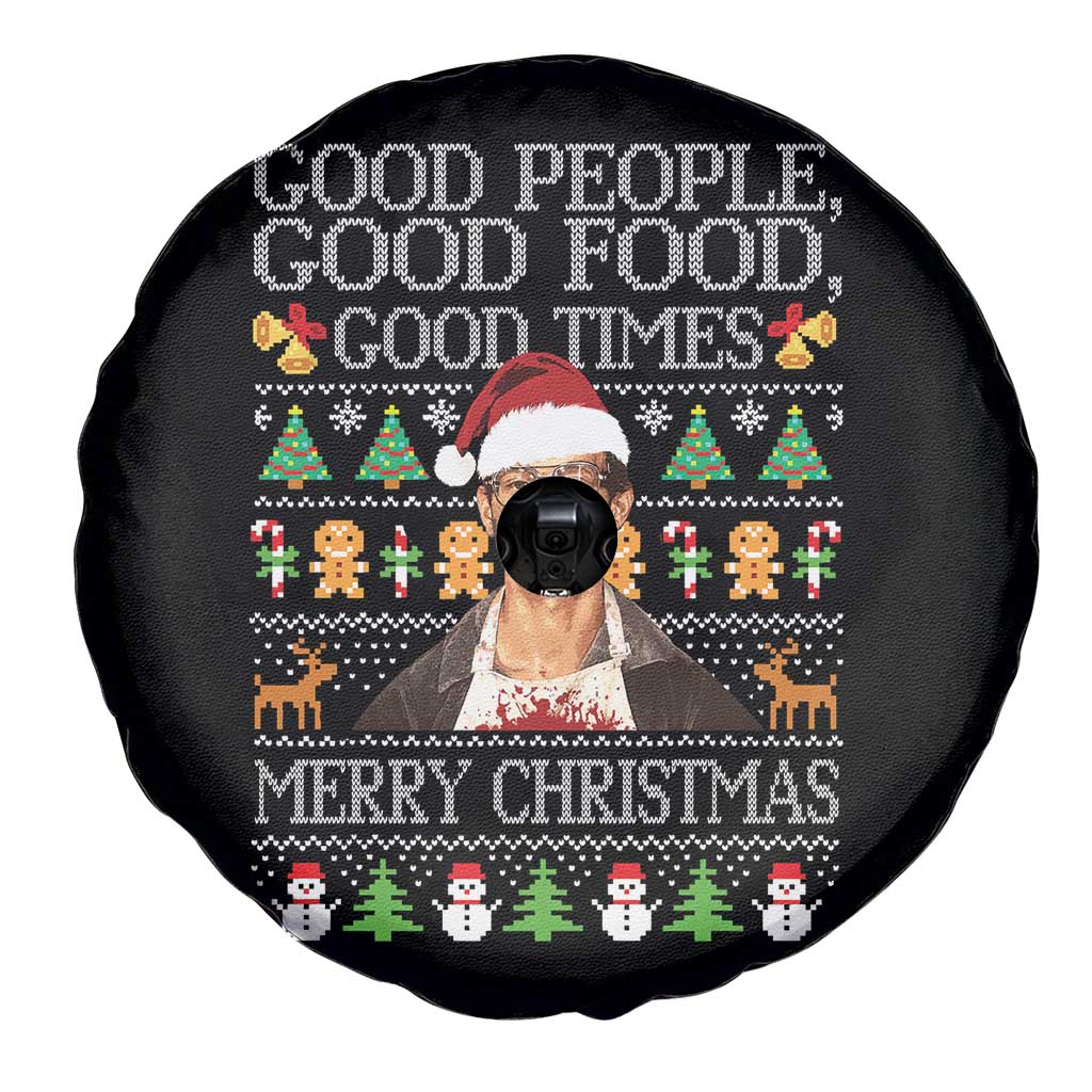True Crime Ugly Christmas Spare Tire Cover Funny Jeffrey Dahmer Good Food Sick Humor - Wonder Print Shop