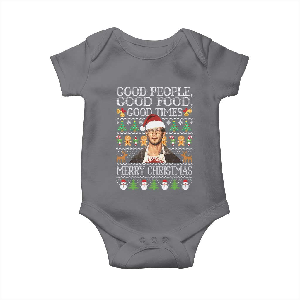 True Crime Ugly Christmas Baby Onesie Funny Jeffrey Dahmer Good Food Sick Humor - Wonder Print Shop