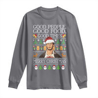 True Crime Ugly Christmas Long Sleeve Shirt Funny Jeffrey Dahmer Good Food Sick Humor - Wonder Print Shop