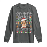 True Crime Ugly Christmas Long Sleeve Shirt Funny Jeffrey Dahmer Good Food Sick Humor - Wonder Print Shop