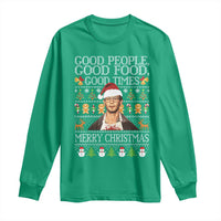 True Crime Ugly Christmas Long Sleeve Shirt Funny Jeffrey Dahmer Good Food Sick Humor - Wonder Print Shop