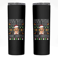 True Crime Ugly Christmas Skinny Tumbler Funny Jeffrey Dahmer Good Food Sick Humor - Wonder Print Shop
