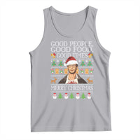 True Crime Ugly Christmas Tank Top Funny Jeffrey Dahmer Good Food Sick Humor - Wonder Print Shop
