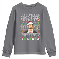 True Crime Ugly Christmas Youth Sweatshirt Funny Jeffrey Dahmer Good Food Sick Humor - Wonder Print Shop