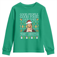 True Crime Ugly Christmas Youth Sweatshirt Funny Jeffrey Dahmer Good Food Sick Humor - Wonder Print Shop