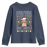 True Crime Ugly Christmas Youth Sweatshirt Funny Jeffrey Dahmer Good Food Sick Humor - Wonder Print Shop