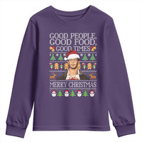 True Crime Ugly Christmas Youth Sweatshirt Funny Jeffrey Dahmer Good Food Sick Humor - Wonder Print Shop