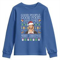 True Crime Ugly Christmas Youth Sweatshirt Funny Jeffrey Dahmer Good Food Sick Humor - Wonder Print Shop