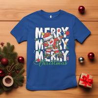 Merry Christmas Santa T Shirt Dabbing Santa Xmas Lights - Wonder Print Shop
