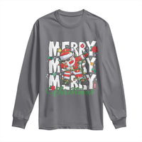 Merry Christmas Santa Long Sleeve Shirt Dabbing Santa Xmas Lights