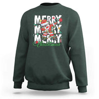 Merry Christmas Santa Sweatshirt Dabbing Santa Xmas Lights - Wonder Print Shop