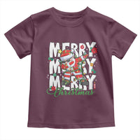 Merry Christmas Santa Toddler T Shirt Dabbing Santa Xmas Lights