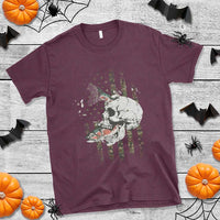 Halloween Fishing Skeleton Skull T Shirt American Flag Camo Fish Skull Fisherman Gifts - Wonder Print Shop