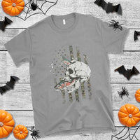 Halloween Fishing Skeleton Skull T Shirt American Flag Camo Fish Skull Fisherman Gifts - Wonder Print Shop