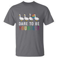 Rainbow Goose Dare to Be Yourself LGBTQ Pride T Shirt - Wonder Print Shop