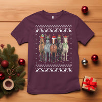Horse Christmas T Shirt Western Cowboy Cowgirl Howdy Country Ugly Xmas - Wonder Print Shop