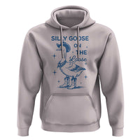 Retro Silly Goose On The Loose Hoodie 90s Aesthetic Funny Cowgirl Western