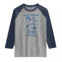 Retro Silly Goose On The Loose Raglan Shirt 90s Aesthetic Funny Cowgirl Western
