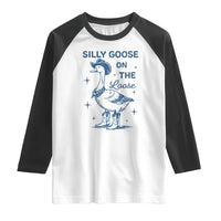Retro Silly Goose On The Loose Raglan Shirt 90s Aesthetic Funny Cowgirl Western