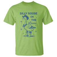 Retro Silly Goose On The Loose T Shirt 90s Aesthetic Funny Cowgirl Western - Wonder Print Shop