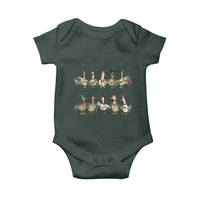 Goose Christmas Baby Onesie Funny Xmas Lights