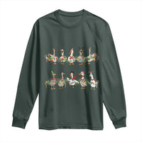 Goose Christmas Long Sleeve Shirt Funny Xmas Lights