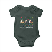 Corgi Dog Christmas Baby Onesie Merry Corgmas Santa Tree Lights Xmas Dog Mom Ugly