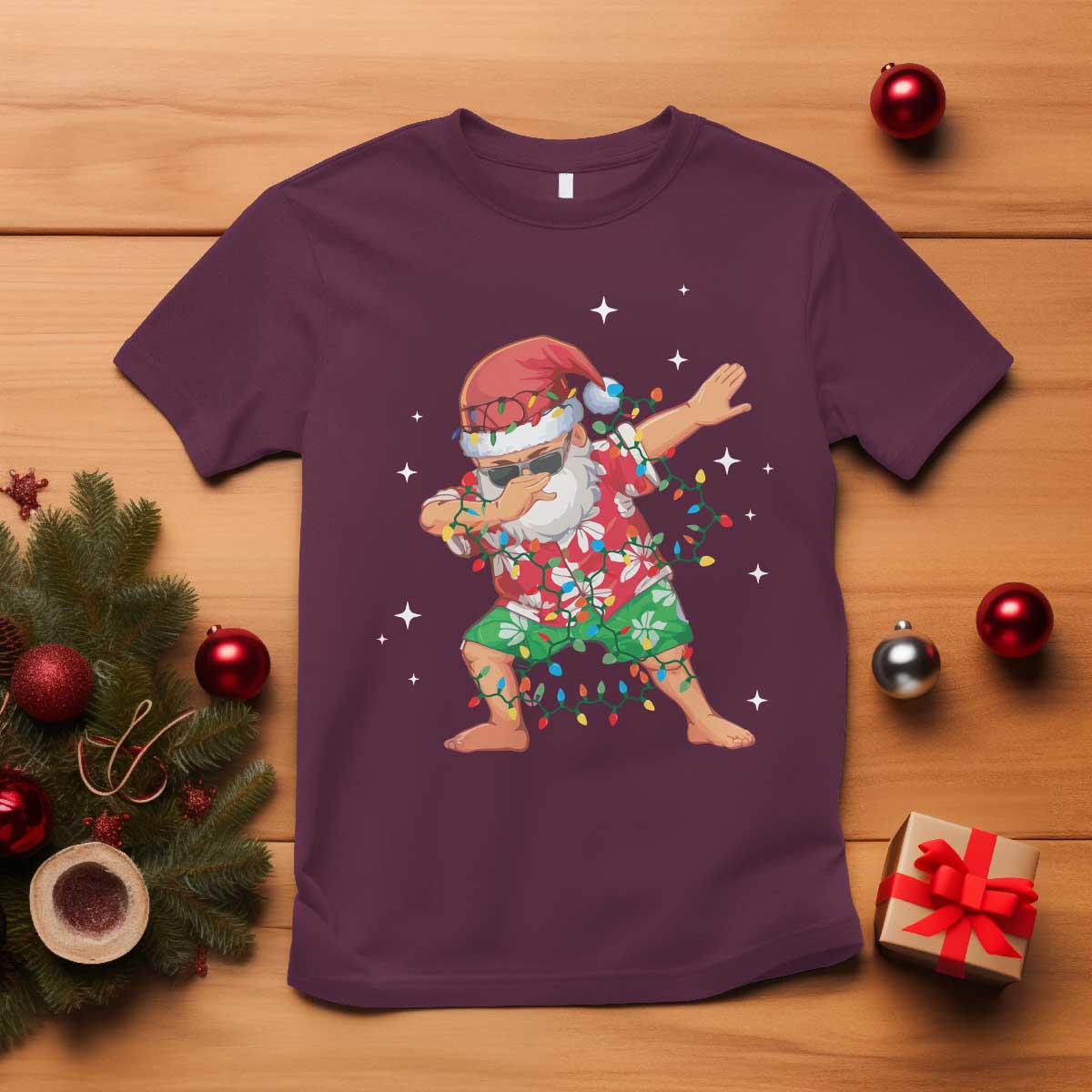 Funny Christmas T Shirt Dabbing Santa Boys Girls Men Xmas Dab Kid - Wonder Print Shop