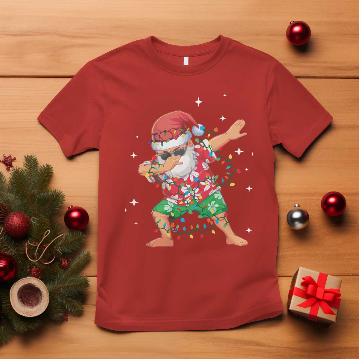 Funny Christmas T Shirt Dabbing Santa Boys Girls Men Xmas Dab Kid - Wonder Print Shop