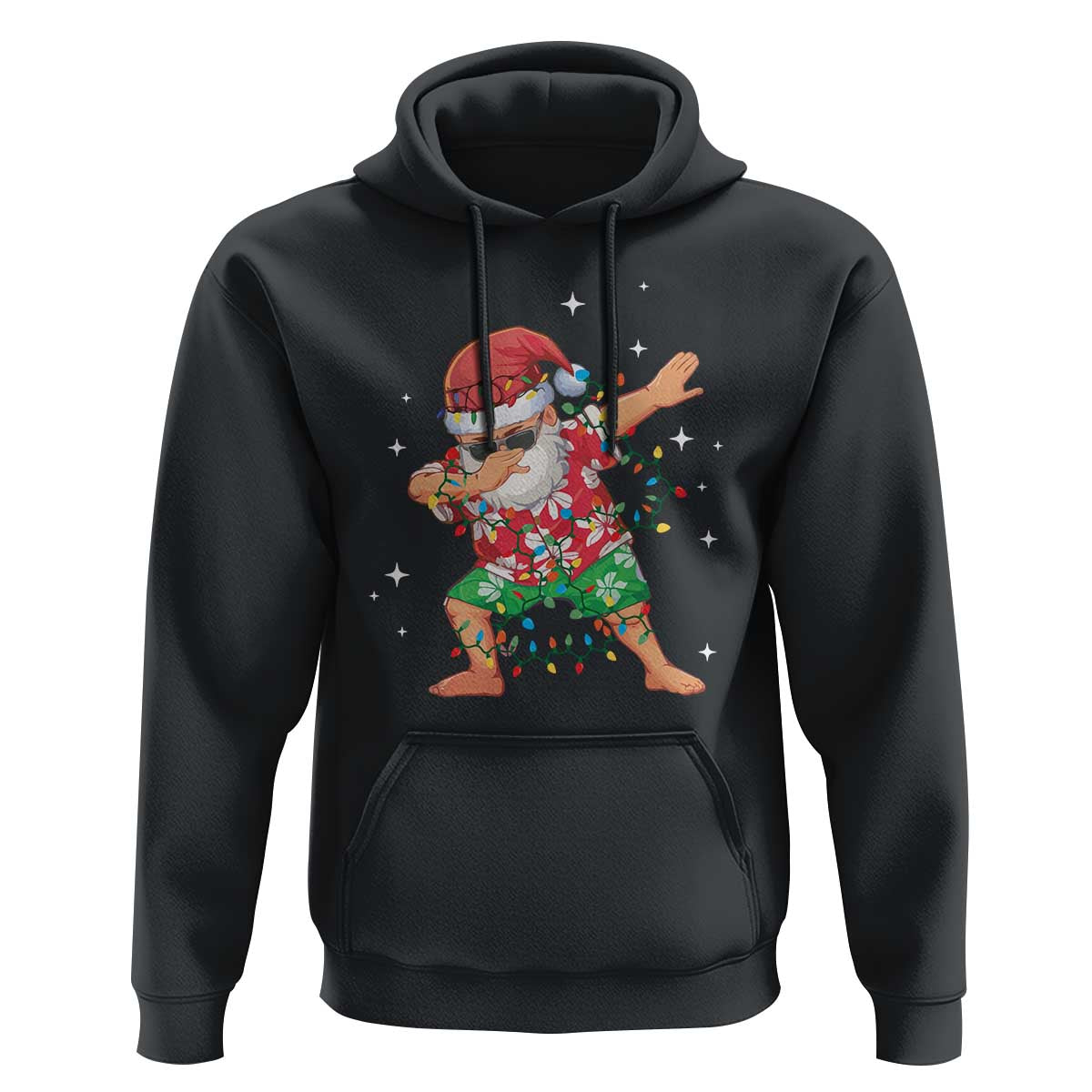 Funny Christmas Hoodie Dabbing Santa Boys Girls Men Xmas Dab Kid